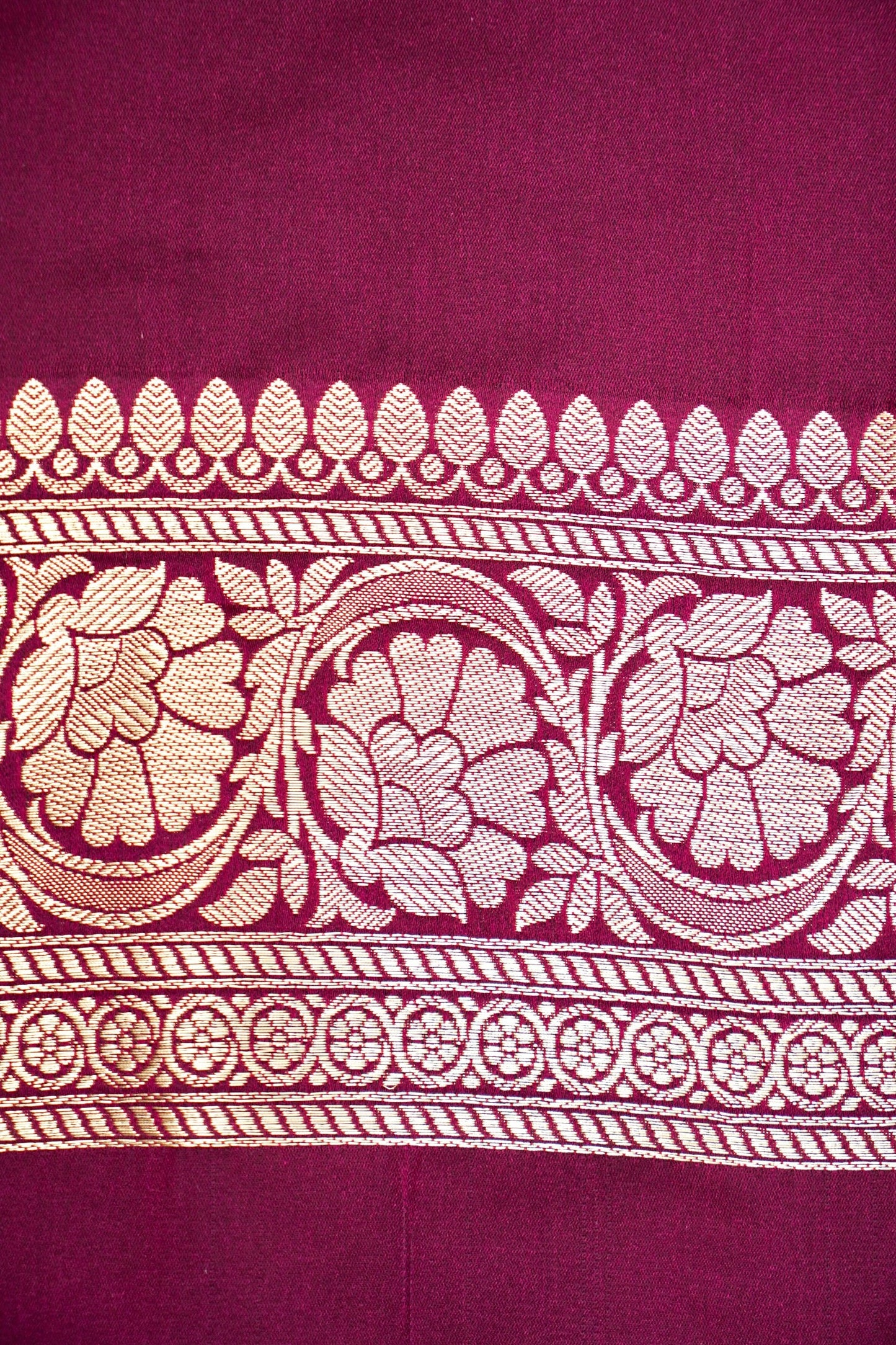 PLUM WINE BANARASI MASHRU KATAN SILK SAREE