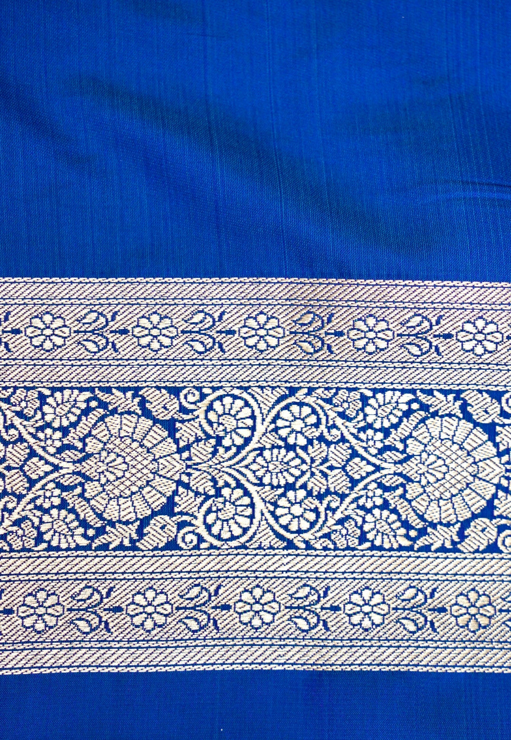 MIDNIGHT ROYAL BLUE BANARASI MASHRU KATAN SILK SAREE