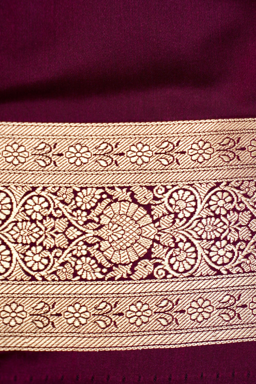 ROYAL WINE MAROON BANARASI MASHRU KATAN SILK SAREE