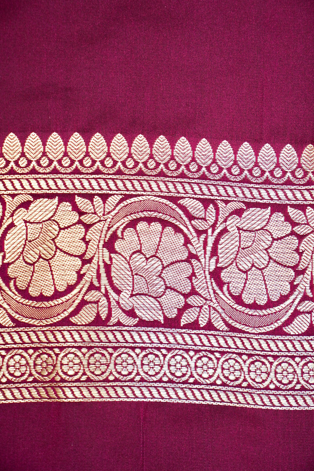 PLUM WINE BANARASI MASHRU KATAN SILK SAREE